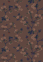 4174 Trädgårdsstaden Dark Multi and Brown Alla Tiders Hus Wallpaper by Boråstapeter