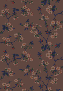 4174 Trädgårdsstaden Dark Multi and Brown Alla Tiders Hus Wallpaper by Boråstapeter