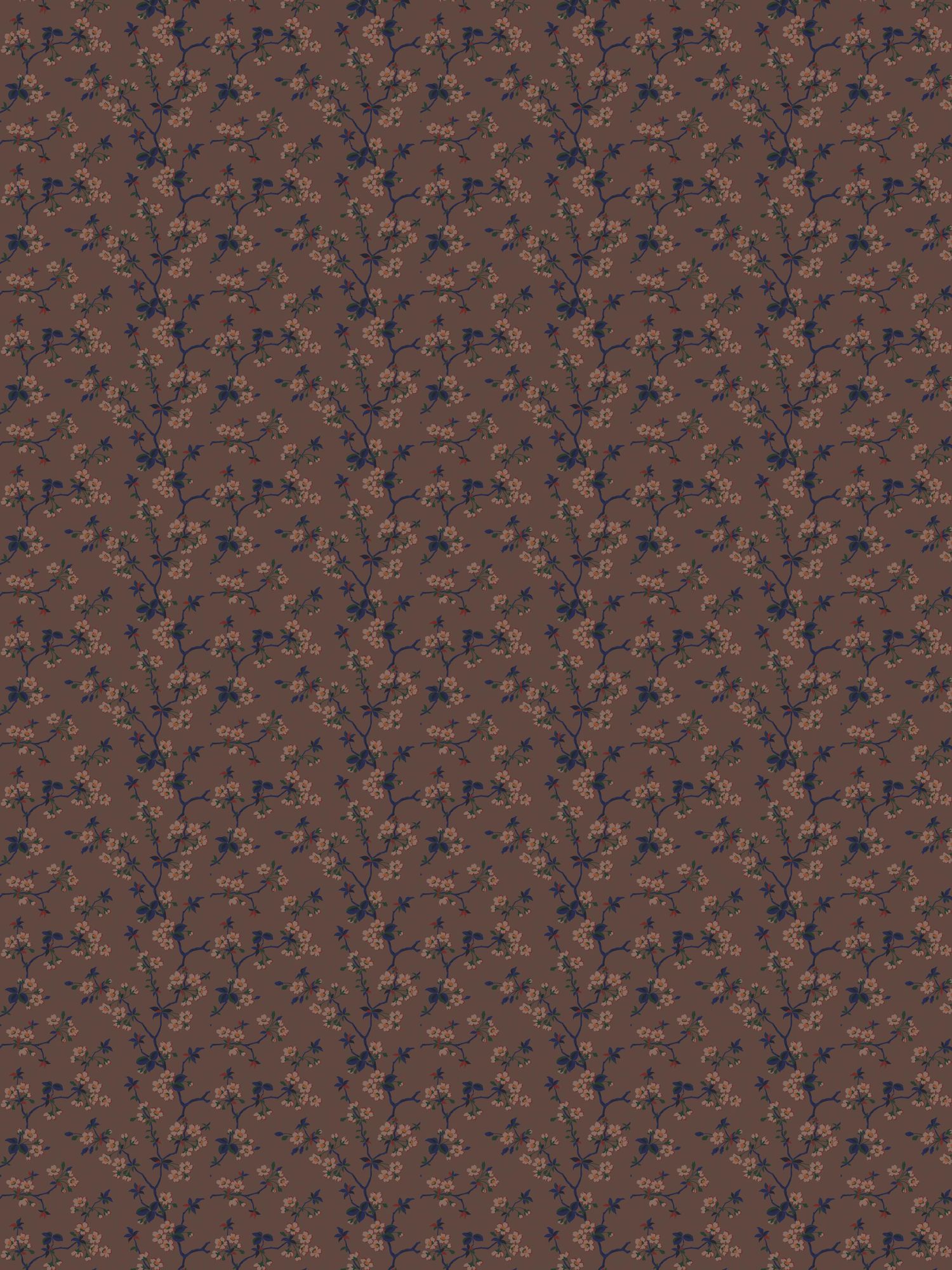4174 Trädgårdsstaden Dark Multi and Brown Alla Tiders Hus Wallpaper by Boråstapeter
