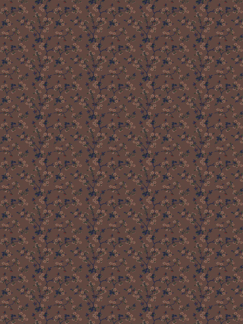 4174 Trädgårdsstaden Dark Multi and Brown Alla Tiders Hus Wallpaper by Boråstapeter