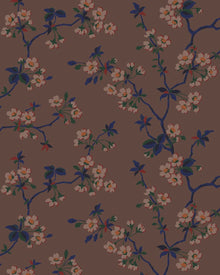 4174 Trädgårdsstaden Dark Multi and Brown Alla Tiders Hus Wallpaper by Boråstapeter
