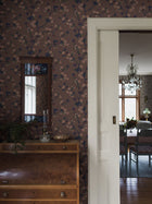 4174 Trädgårdsstaden Dark Multi and Brown Alla Tiders Hus Wallpaper by Boråstapeter