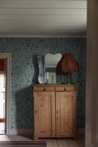 4175 Trädgårdsstaden Dark Multi and Blue Alla Tiders Hus Wallpaper by Boråstapeter