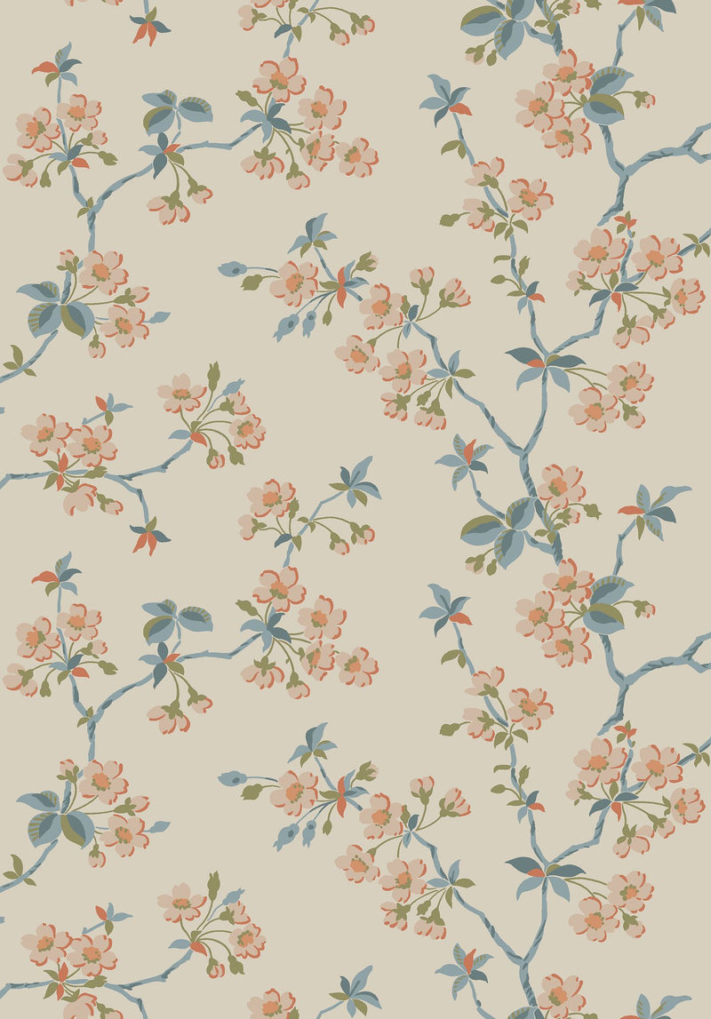 4176 Trädgårdsstaden Light Multi and Beige Alla Tiders Hus Wallpaper by Boråstapeter