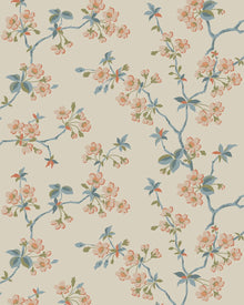 4176 Trädgårdsstaden Light Multi and Beige Alla Tiders Hus Wallpaper by Boråstapeter