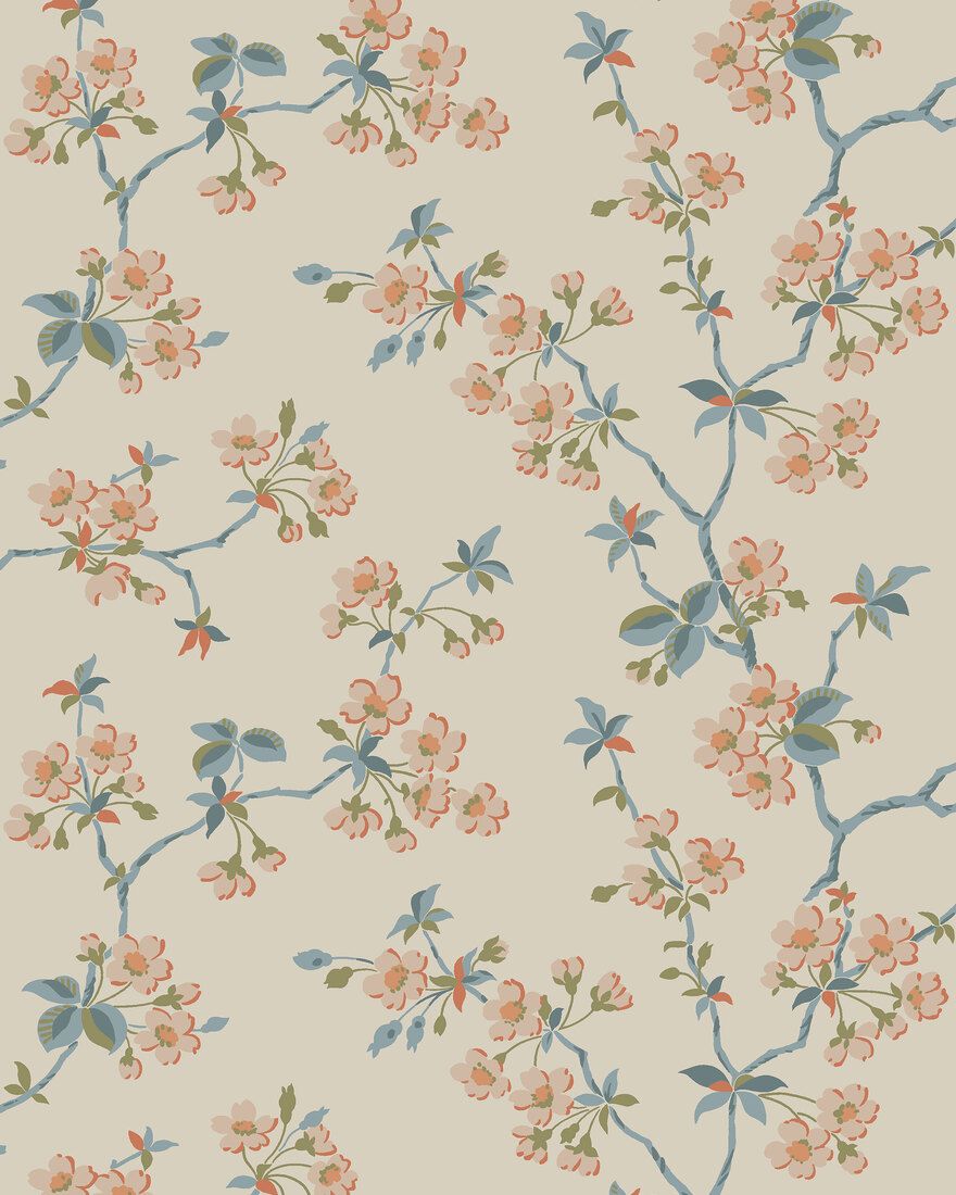 4176 Trädgårdsstaden Light Multi and Beige Alla Tiders Hus Wallpaper by Boråstapeter