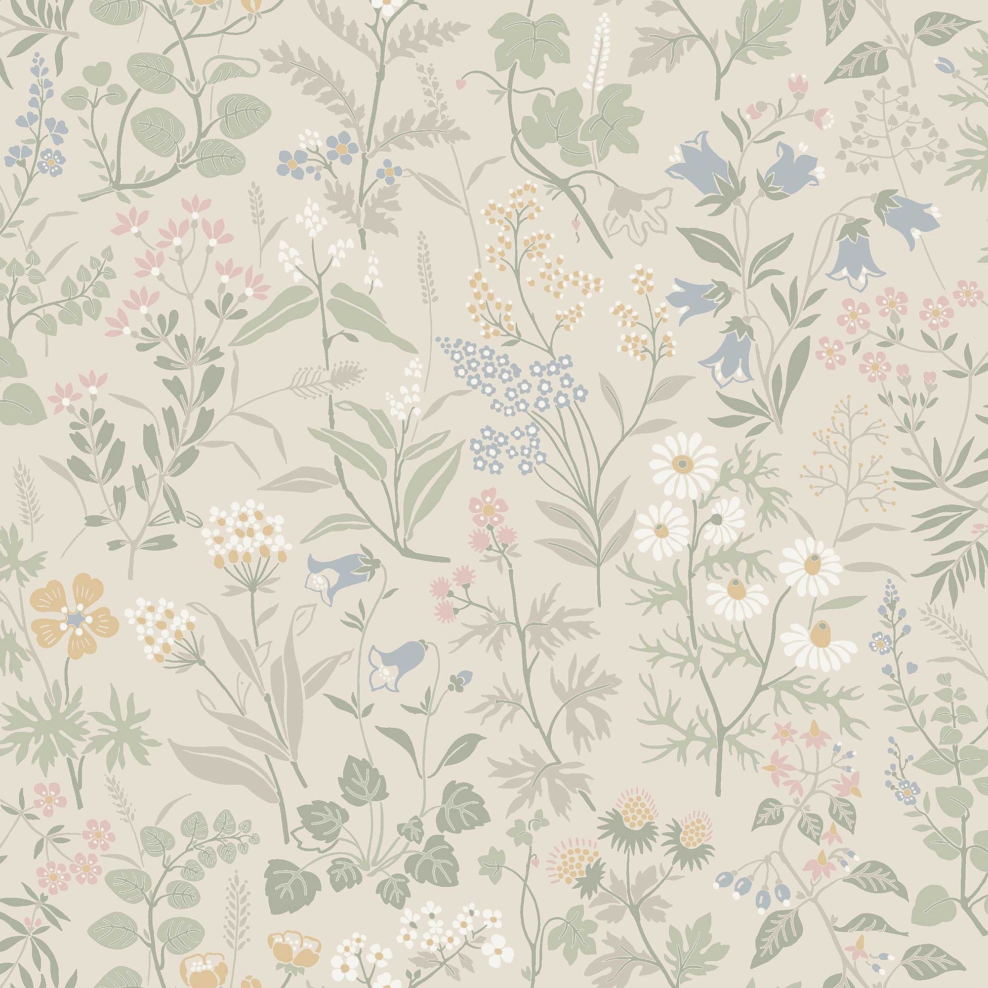 4179 Flora Multicoloured Icons Wallpaper by Boråstapeter