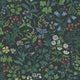 Flora Dark Multi and Black Alla Tiders Hus Wallpaper by Boråstapeter
