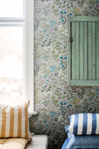 4182 Flora Light Multi and Grey Alla Tiders Hus Wallpaper by Boråstapeter