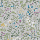 4182 Flora Light Multi and Grey Alla Tiders Hus Wallpaper by Boråstapeter