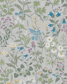4182 Flora Light Multi and Grey Alla Tiders Hus Wallpaper by Boråstapeter