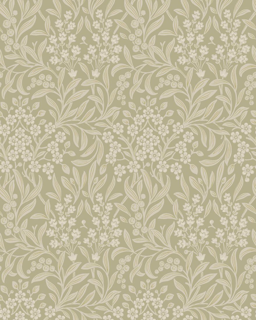 4184 Kryddhyllan Light Multi and Green Alla Tiders Hus Wallpaper by Boråstapeter