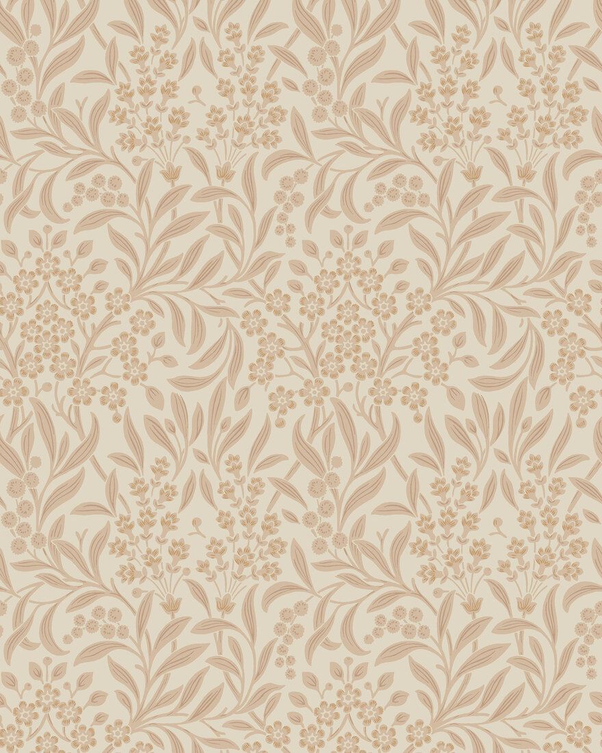 4186 Kryddhyllan Delightful Beige and Soft Pink Alla Tiders Hus Wallpaper by Boråstapeter
