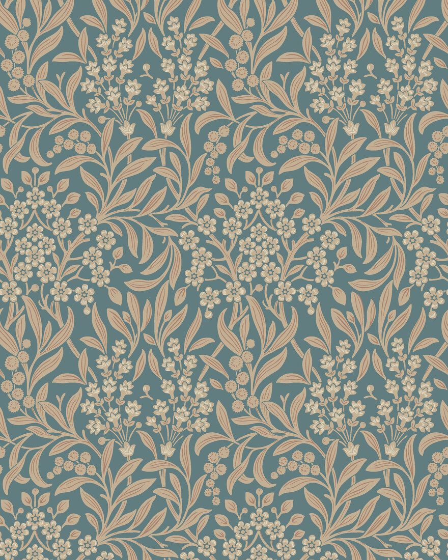 4187 Kryddhyllan Dark Multi and Blue Alla Tiders Hus Wallpaper by Boråstapeter