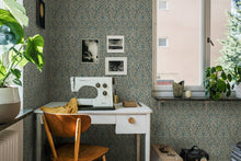 4187 Kryddhyllan Dark Multi and Blue Alla Tiders Hus Wallpaper by Boråstapeter