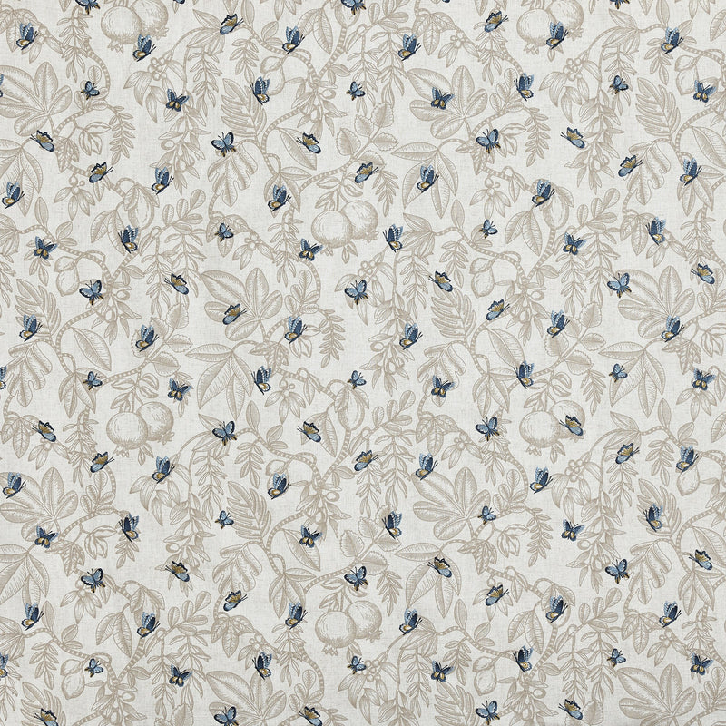 4205/715 Melati Cobalt Summer Renaissance Fabric by Prestigious Textiles