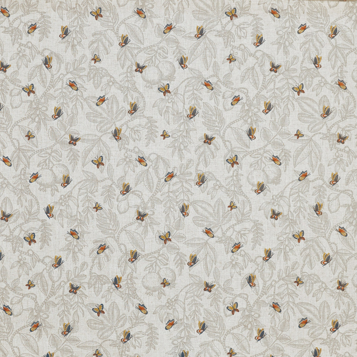 4205/906 Melati Slate Summer Renaissance Fabric by Prestigious Textiles