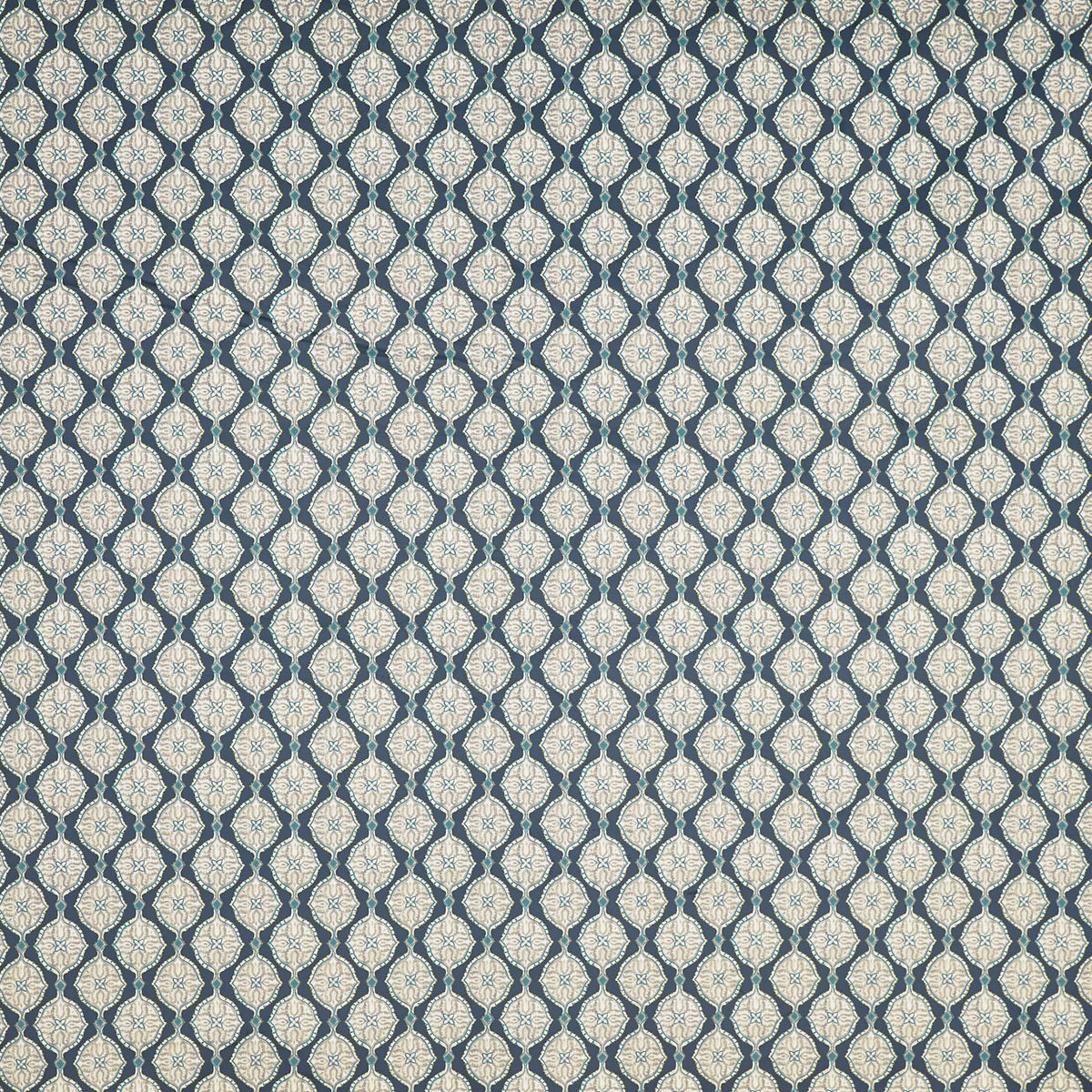 4207/715 Kemala Cobalt Summer Renaissance Fabric by Prestigious Textiles