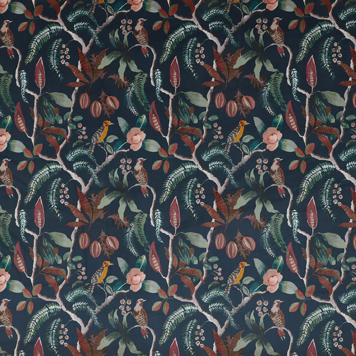 4208/715 Sumatra Cobalt Summer Renaissance Fabric by Prestigious Textiles