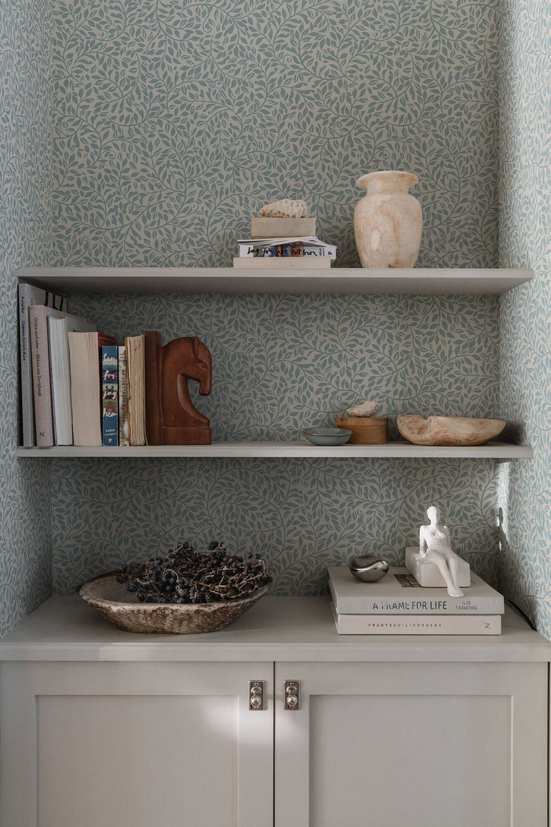 425-46 Indigo Blue Sigfrid Villa Dalarö II Wallpaper by Sandberg