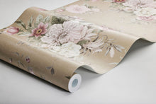 Floral Charm Light Multi and Beige Dreamy Escape Wallpaper by Boråstapeter