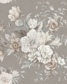 4251 Floral Charm Dark Grey and Beige Dreamy Escape Wallpaper by Boråstapeter