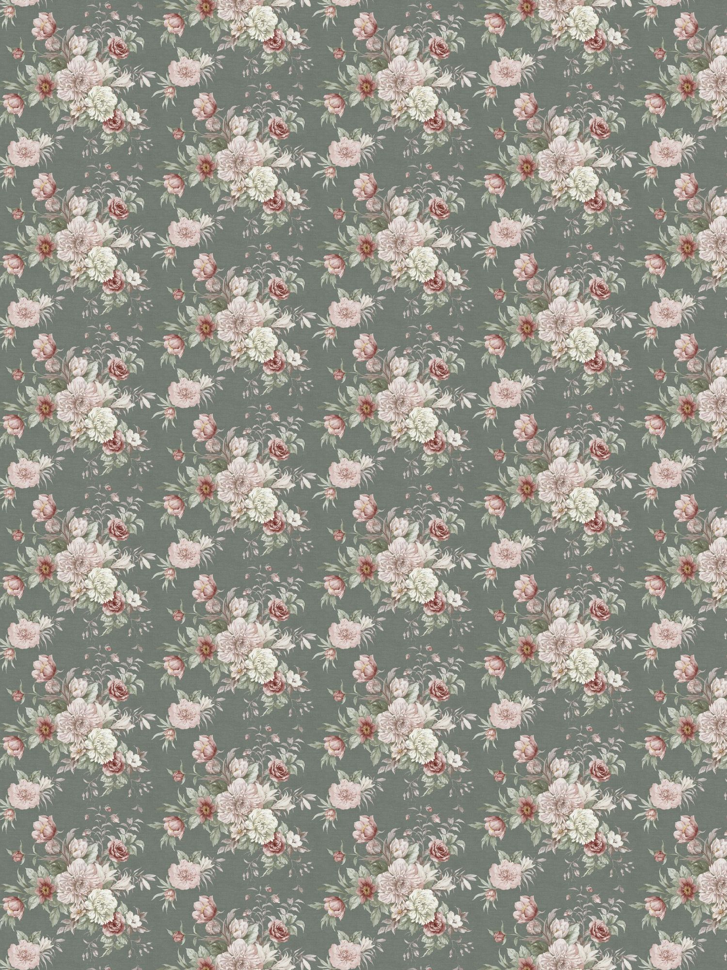 4253 Floral Charm Dark Multi and Green Dreamy Escape Wallpaper by Boråstapeter