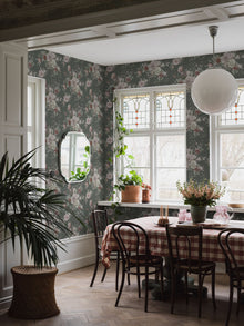 4253 Floral Charm Dark Multi and Green Dreamy Escape Wallpaper by Boråstapeter