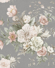 Floral Charm Dark Grey and Multi Dreamy Escape Wallpaper by Boråstapeter