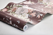 4255 Floral Charm Dark Red and Multi Dreamy Escape Wallpaper by Boråstapeter