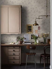 4256 Vintage Rose Light Beige and Purple Dreamy Escape Wallpaper by Boråstapeter