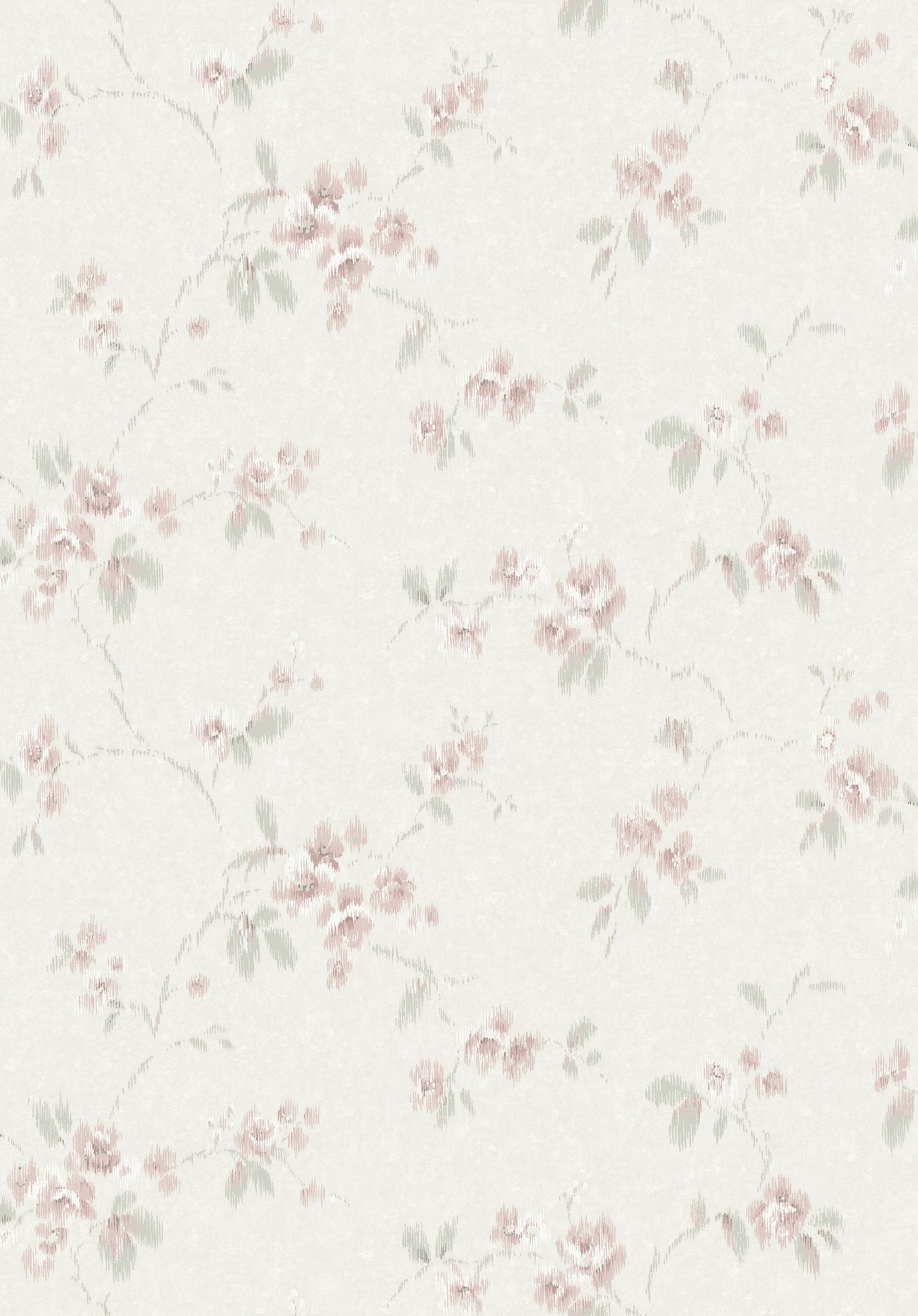4257 Vintage Rose Light White and Multi Dreamy Escape Wallpaper by Boråstapeter