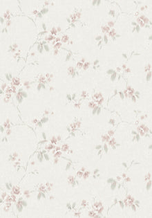 4257 Vintage Rose Light White and Multi Dreamy Escape Wallpaper by Boråstapeter