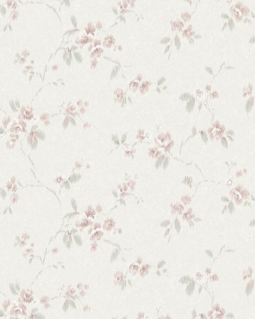4257 Vintage Rose Light White and Multi Dreamy Escape Wallpaper by Boråstapeter