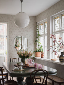 4257 Vintage Rose Light White and Multi Dreamy Escape Wallpaper by Boråstapeter