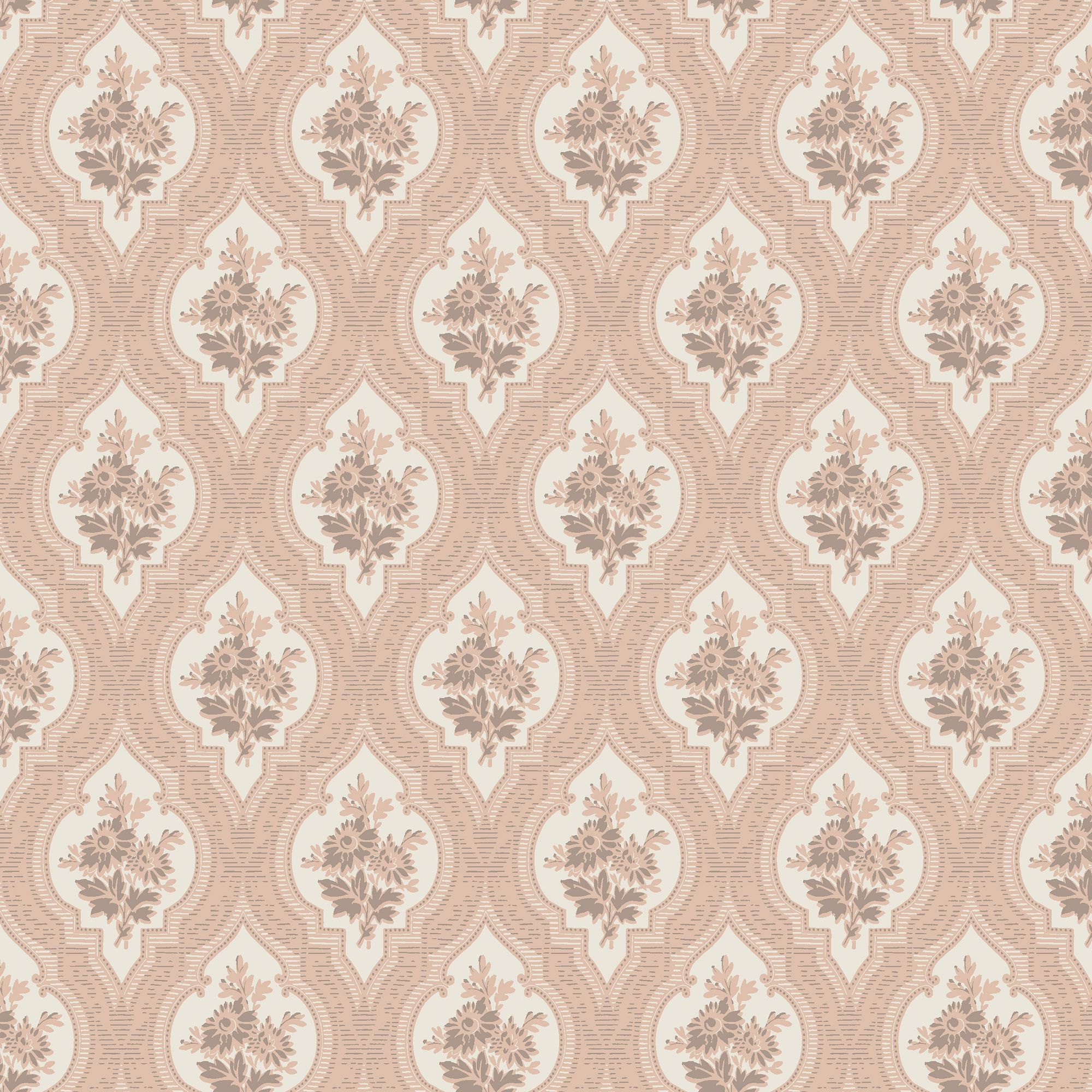 4260 Eternal Flower Light Pink and Beige Dreamy Escape Wallpaper by Boråstapeter