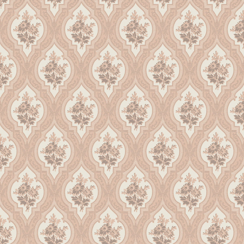 4260 Eternal Flower Light Pink and Beige Dreamy Escape Wallpaper by Boråstapeter