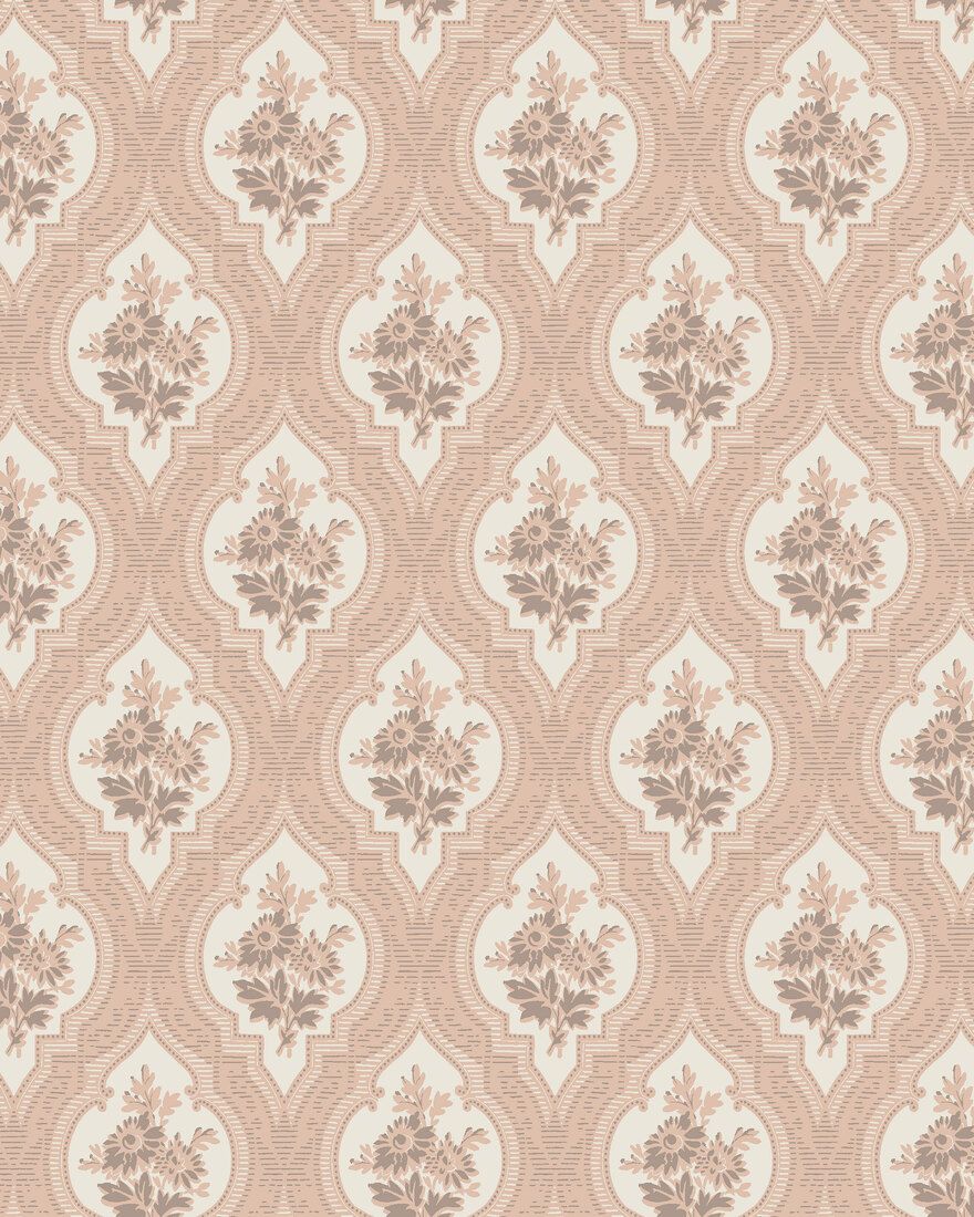4260 Eternal Flower Light Pink and Beige Dreamy Escape Wallpaper by Boråstapeter