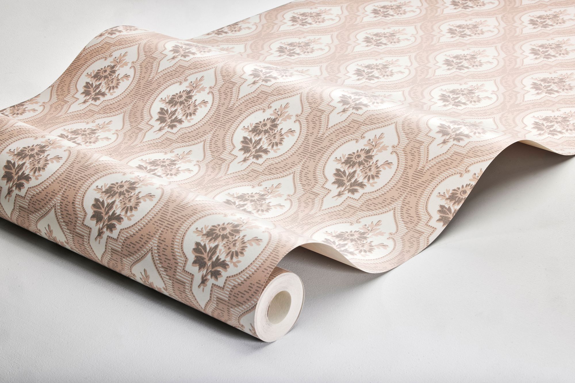 4260 Eternal Flower Light Pink and Beige Dreamy Escape Wallpaper by Boråstapeter