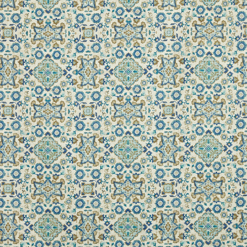 4262/770 Sadira Lagoon Rustic Persian Fabric by Prestigious Textiles