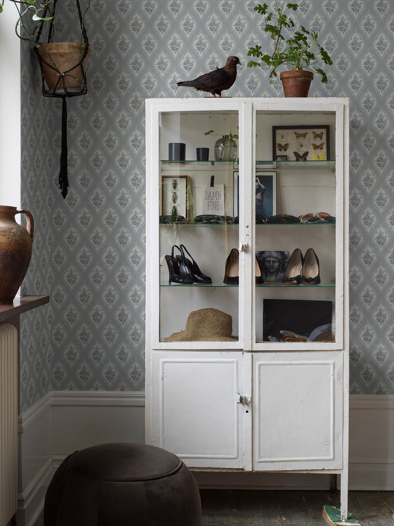 4262 Eternal Flower Light Blue and Beige Dreamy Escape Wallpaper by Boråstapeter