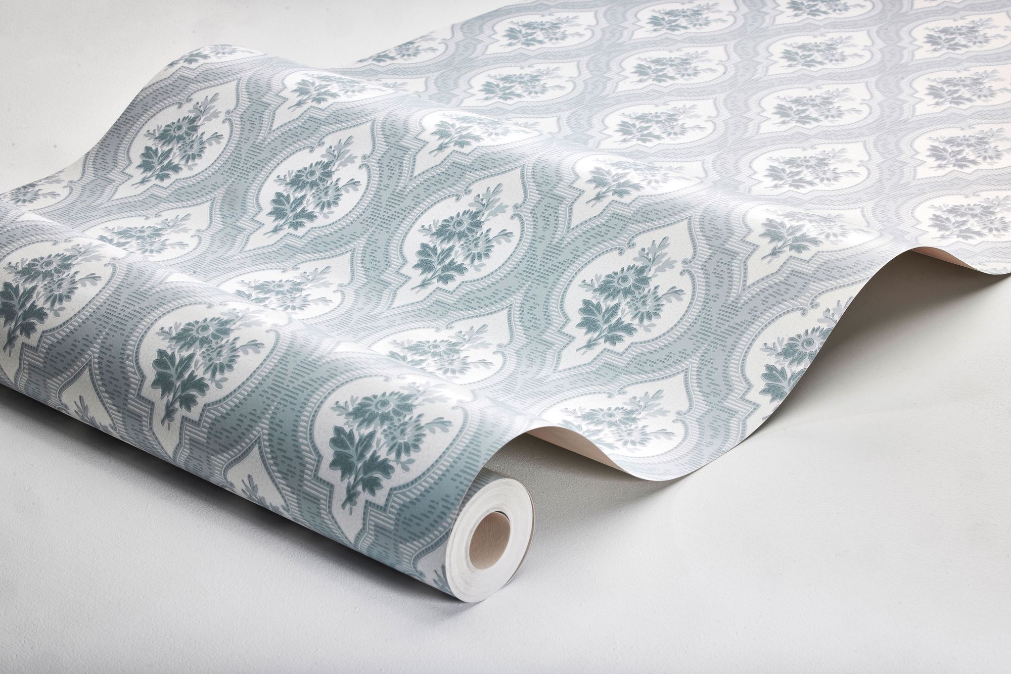 4262 Eternal Flower Light Blue and Beige Dreamy Escape Wallpaper by Boråstapeter
