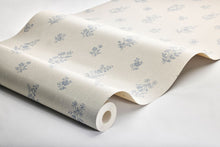 4264 Petit Fleurs Light Beige and Blue Dreamy Escape Wallpaper by Boråstapeter