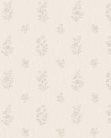 4265 Petit Fleurs Light Beige and White Dreamy Escape Wallpaper by Boråstapeter