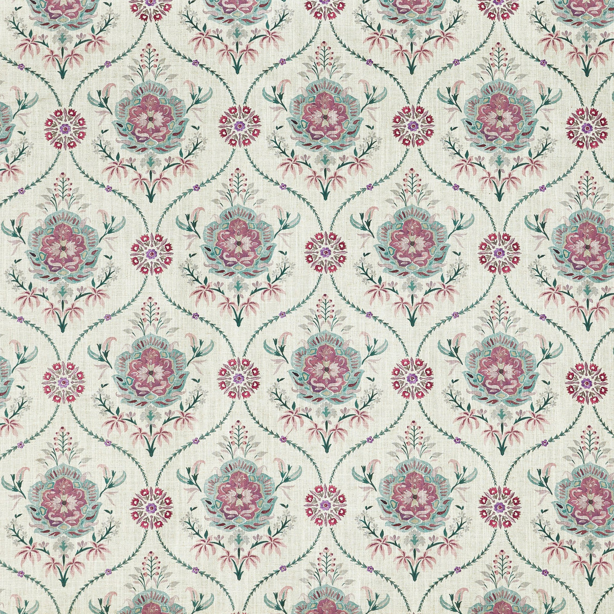 4266/247 Leila Lotus Rustic Persian Fabric by Prestigious Textiles