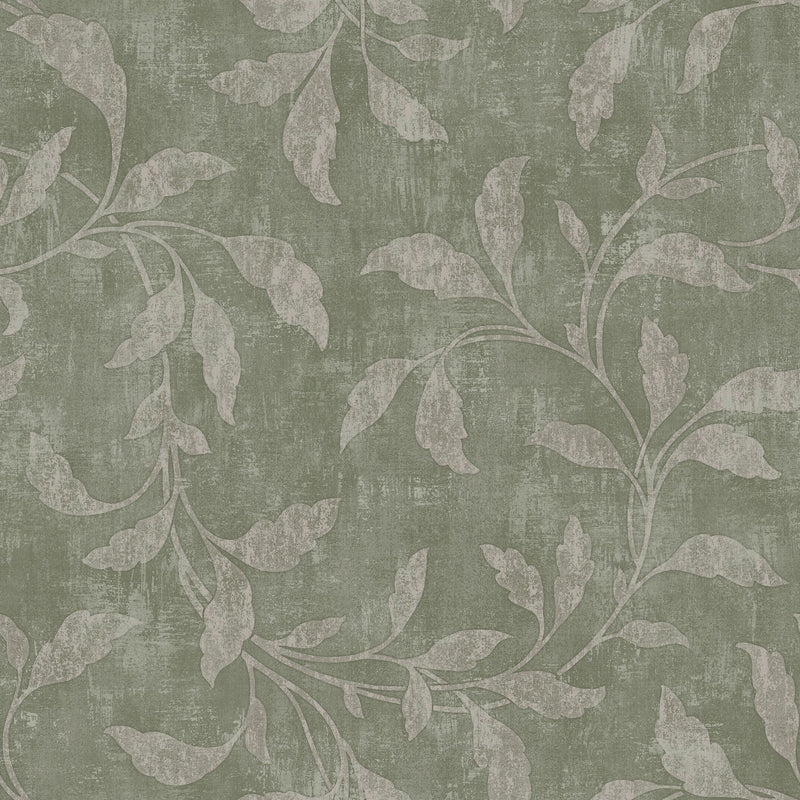 4269 Rosewood Night Dark Green and Grey Dreamy Escape Wallpaper by Boråstapeter
