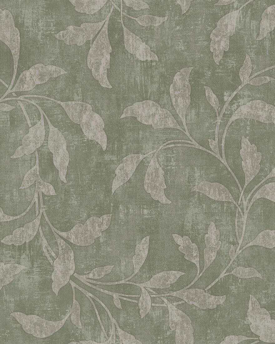 4269 Rosewood Night Dark Green and Grey Dreamy Escape Wallpaper by Boråstapeter