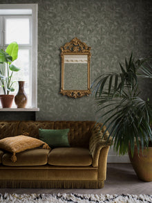 4269 Rosewood Night Dark Green and Grey Dreamy Escape Wallpaper by Boråstapeter