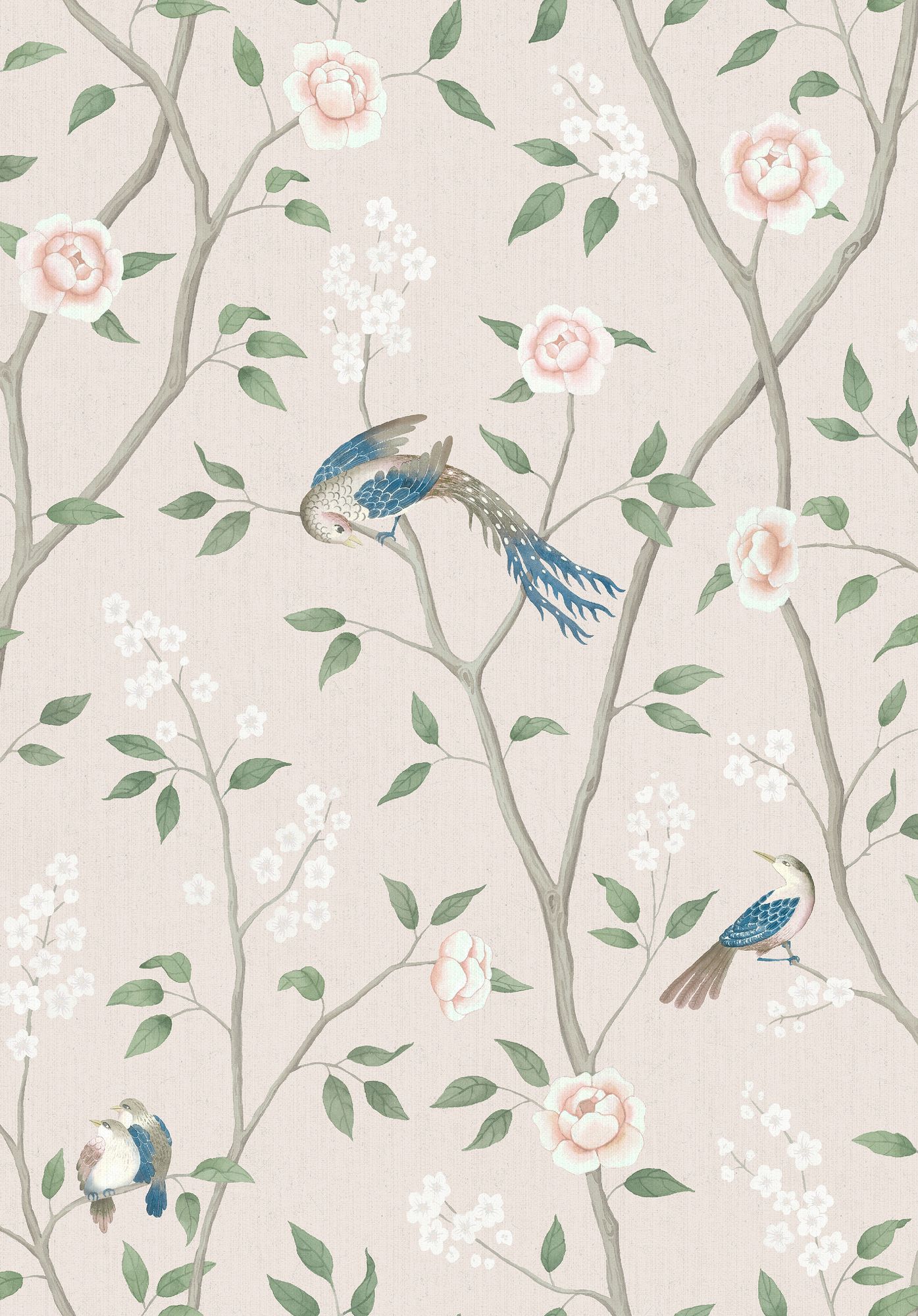4270 Paradise Birds Light Multi and Beige Dreamy Escape Wallpaper by Boråstapeter