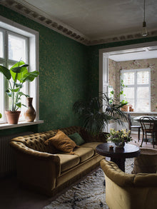 4271 Oriental Garden Dark Green Dreamy Escape Wallpaper by Boråstapeter